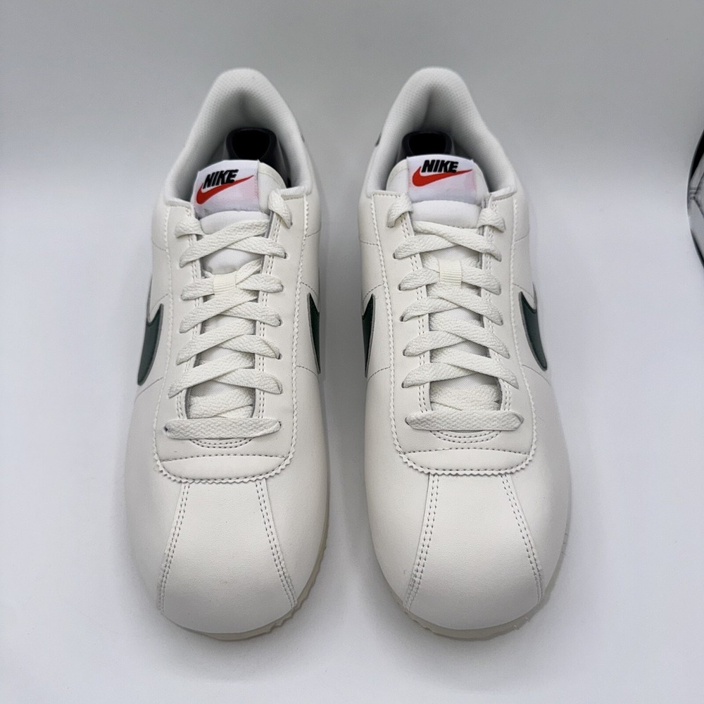 Nike Cortez Sneakers Men's Size 10.5 Women's Size 12 Gorge Green Leather White - Picture 3 of 14